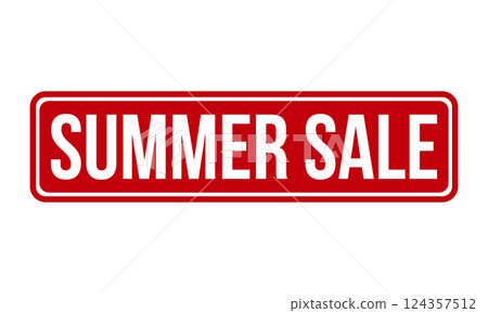 Summer Sale Rubber Stamp Seal Vector 124357512