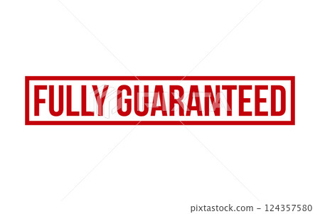Fully Guaranteed Rubber Stamp Seal Vector 124357580