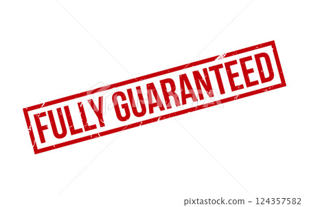 Fully Guaranteed Rubber Stamp Seal Vector 124357582
