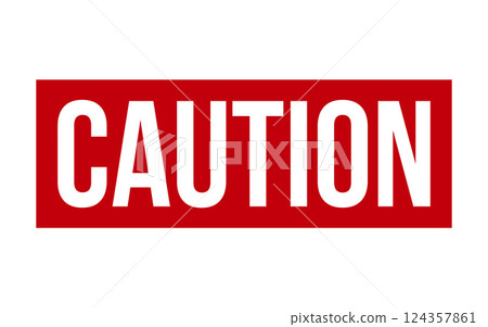 Caution Rubber Stamp Seal Vector Caution Rubber Stamp Seal Vector 124357861