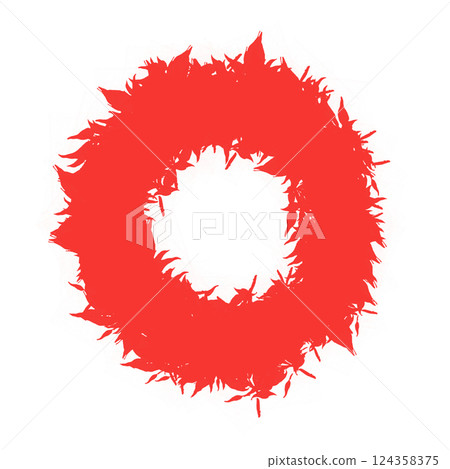 letter o made with white dots letter o made with white dots 124358375