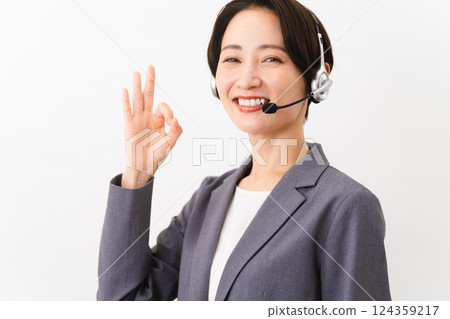 Young female operator business image Young female operator business image 124359217