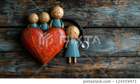 Family Health Care and Heart Protection Concept 124359471
