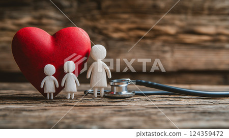 Family Health Care and Heart Protection Concept 124359472