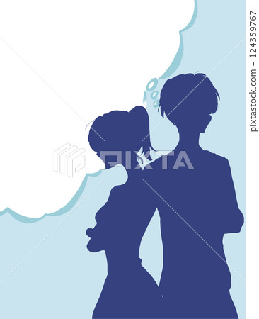 男人與女人的思考,言語泡沫 男人與女人的思考,言語泡沫 124359767