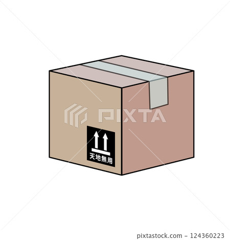Cardboard vector illustration 124360223