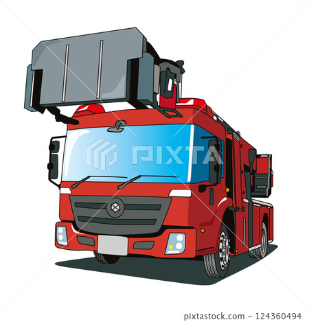 梯子消防車 124360494