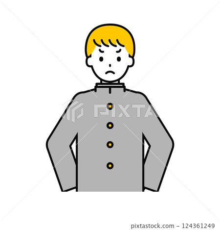 Upper body pose_simple male student 15 124361249