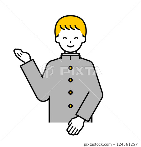 Upper body pose_simple male student 20 Upper body pose_simple male student 20 124361257