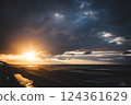 海和日落 124361629