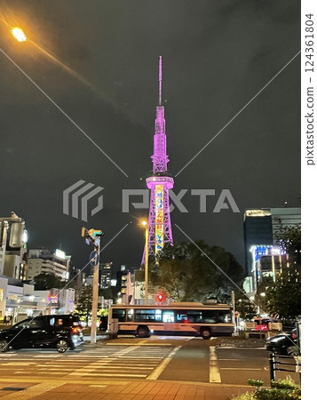 TV Tower (Mirai Tower) at night 124361804