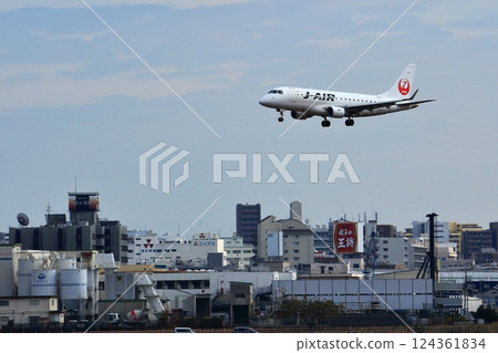 大阪國際機場 JAL 飛機著陸準備就緒 Sky Park 大阪國際機場 JAL 飛機著陸準備就緒 Sky Park 124361834