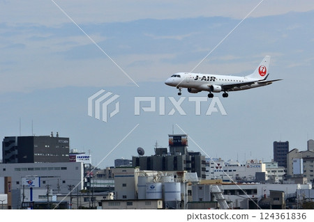 大阪國際機場 JAL 飛機著陸準備就緒 Sky Park 124361836