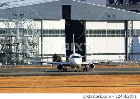Osaka International Airport JAL Airplane Takeoff Sky Park 124362071