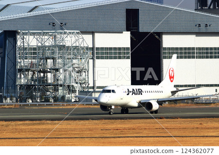 Osaka International Airport JAL Airplane Takeoff Sky Park 124362077