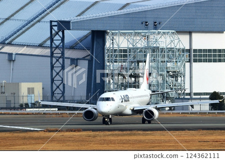 Osaka International Airport JAL Airplane Takeoff Sky Park Osaka International Airport JAL Airplane Takeoff Sky Park 124362111