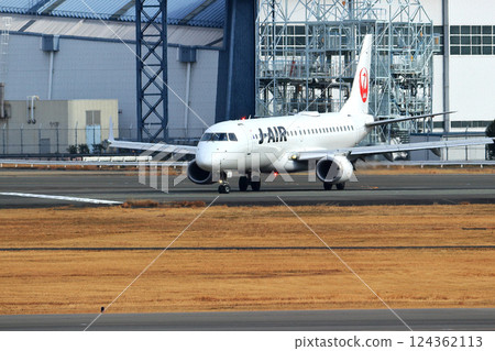 Osaka International Airport JAL Airplane Takeoff Sky Park Osaka International Airport JAL Airplane Takeoff Sky Park 124362113