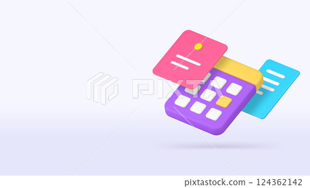 Calendar reminder deadline urgency data with notes banner copy space vector illustration Calendar reminder deadline urgency data with notes banner copy space vector illustration 124362142