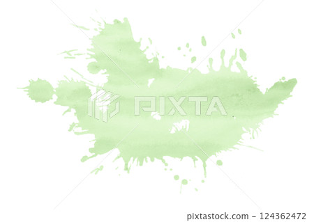 green brush paint stain isolated on transparent background green brush paint stain isolated on transparent background 124362472