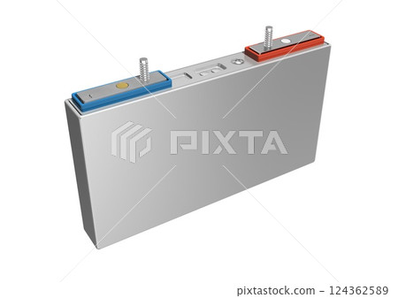 EV car battery, EV drive battery, lithium-ion battery, battery (3DCG image) EV car battery, EV drive battery, lithium-ion battery, battery (3DCG image) 124362589