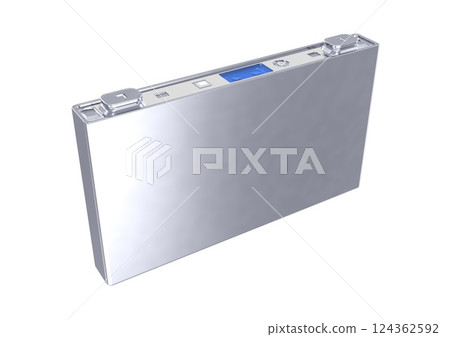 EV car battery, EV drive battery, lithium-ion battery, battery (3DCG image) EV car battery, EV drive battery, lithium-ion battery, battery (3DCG image) 124362592