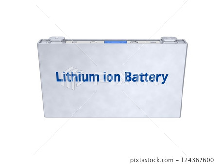 EV car battery, EV drive battery, lithium-ion battery, battery (3DCG image) EV car battery, EV drive battery, lithium-ion battery, battery (3DCG image) 124362600