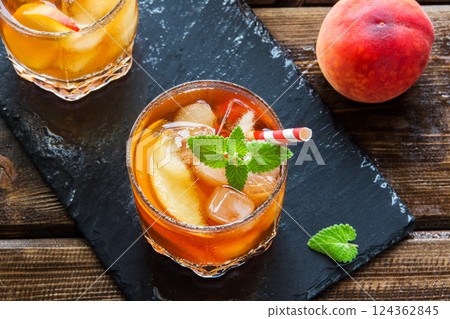 Ice Tea with peach Ice Tea with peach 124362845