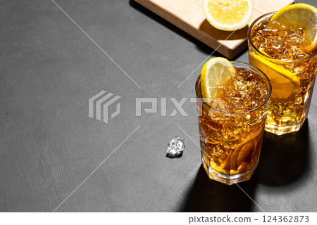 Long Island Ice tea cocktail drink 124362873