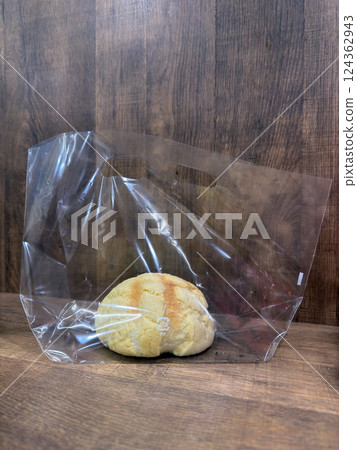 Melon bread in a bag 124362943