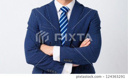 Men with arms crossed Men with arms crossed 124363291