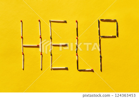 Help, crisis concept 124363453