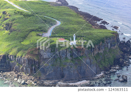 Irizaki on Yonaguni Island, the westernmost point of Japan 124363511