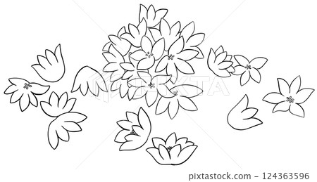 Coloring page Chive blossomss Edible Flowers 124363596