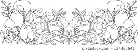 Coloring page Pea flowers Edible Flowers Coloring page Pea flowers Edible Flowers 124363641