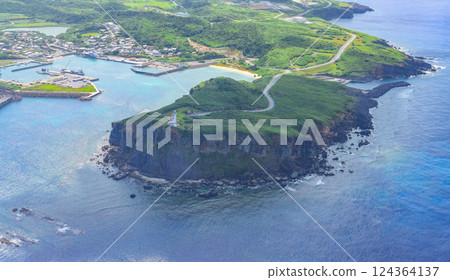 日本最西端與那國島的入崎港和久美港 日本最西端與那國島的入崎港和久美港 124364137