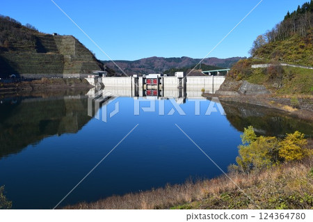 Selected 100 Dam Lakes of Kangawa River Dam 124364780