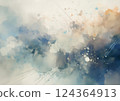 夢幻般的深色水彩紋理背景 124364913