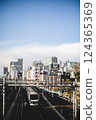 東京城市景觀與火車 124365369