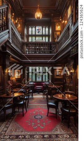 歷史悠久的英國酒吧 歷史悠久的英國酒吧 124365624