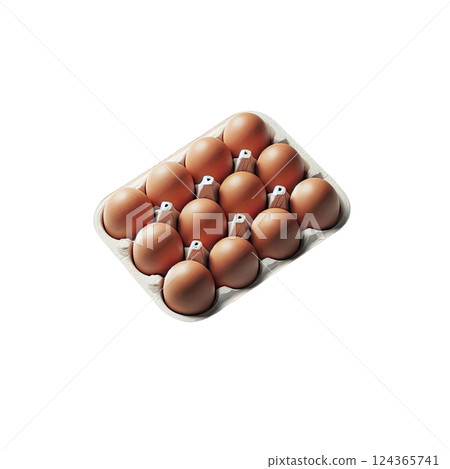 Organic brown eggs in egg tray or carton. Poultry eggs in food or breakfast carton. Organic brown eggs in egg tray or carton. Poultry eggs in food or breakfast carton. 124365741