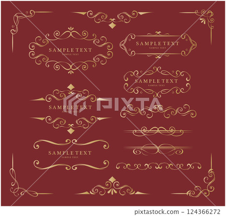 仿古復古框裝飾框 124366272