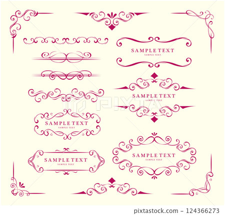 仿古復古框裝飾框 124366273