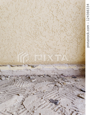 Cracked concrete texture 124366334