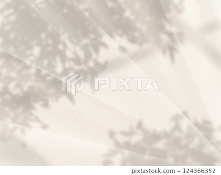 Background of sunlight and tree shadows on the wall 124366352