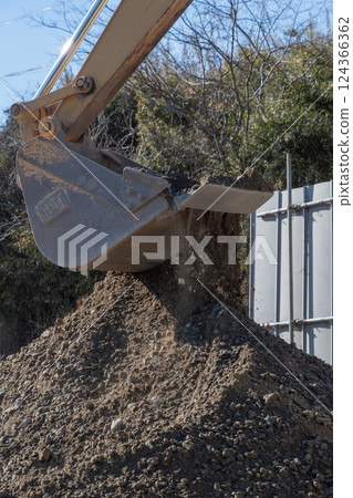 Bucket of excavator 124366362
