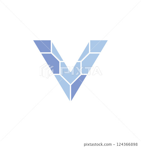 letter v logo icon 124366898