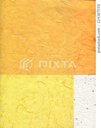 雲龍和紙:黃色、橙色和白色宣紙的多層結構 雲龍和紙:黃色、橙色和白色宣紙的多層結構 124367038