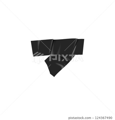 Black crossed sticky scotch tape stripes corner form, vector adhesive wrinkled pieces, torn glued plaster, fixing patch Black crossed sticky scotch tape stripes corner form, vector adhesive wrinkled pieces, torn glued plaster, fixing patch 124367490