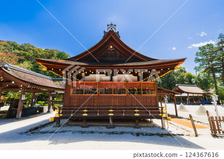 京都之春：上賀茂神社、細殿神社 124367616