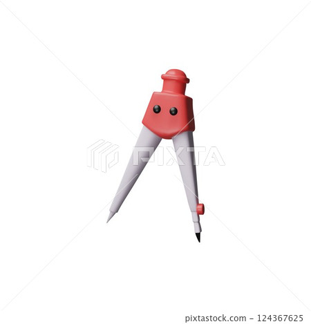 3D vector math compass, geometry and engineering tool. 3D vector math compass, geometry and engineering tool. 124367625